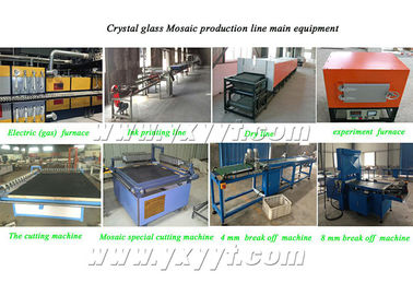 CE Certificated 1000℃ Continuous Crystal Glass Mosaic Machine