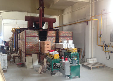 Heat Treatment Gas Push Plate 24h Industrial Ceramic Furnace
