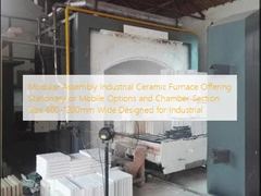 Modular Assembly Industrial Ceramic Furnace Offering Stationary or Mobile Options and Chamber Section Size 600-1200mm Wide Designed for Industrial